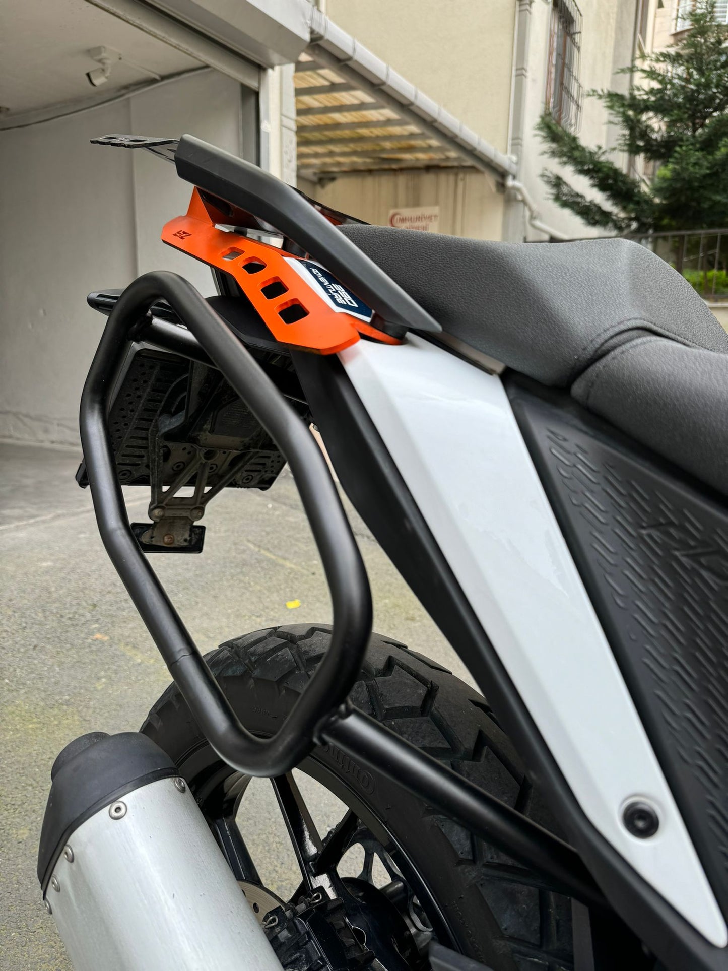ETZ MOTO KTM 250 / 390 Adventure 2020-2024 Uyumlu Yan Çanta Demiri Siyah